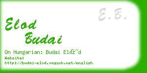 elod budai business card